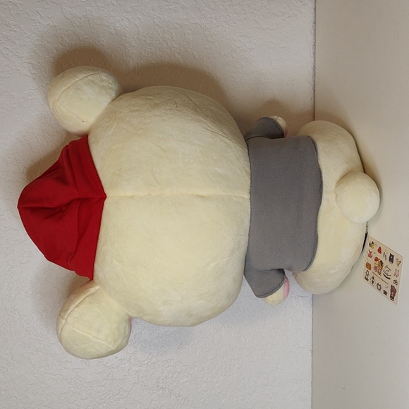 GS9056 Korilakkuma T-Shirt Plush Bear with Red Hat 14 IN - Picture 3 of 7